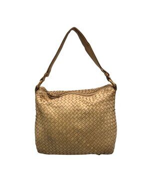 Bottega Veneta Pinecone Woven Leather Hop Hobo Bag